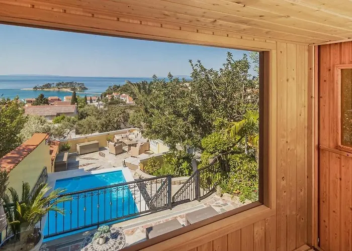 Willa Exquisite With Heated Pool, Sauna, Breathtaking Landscape & Panoramic Views In Banjol *